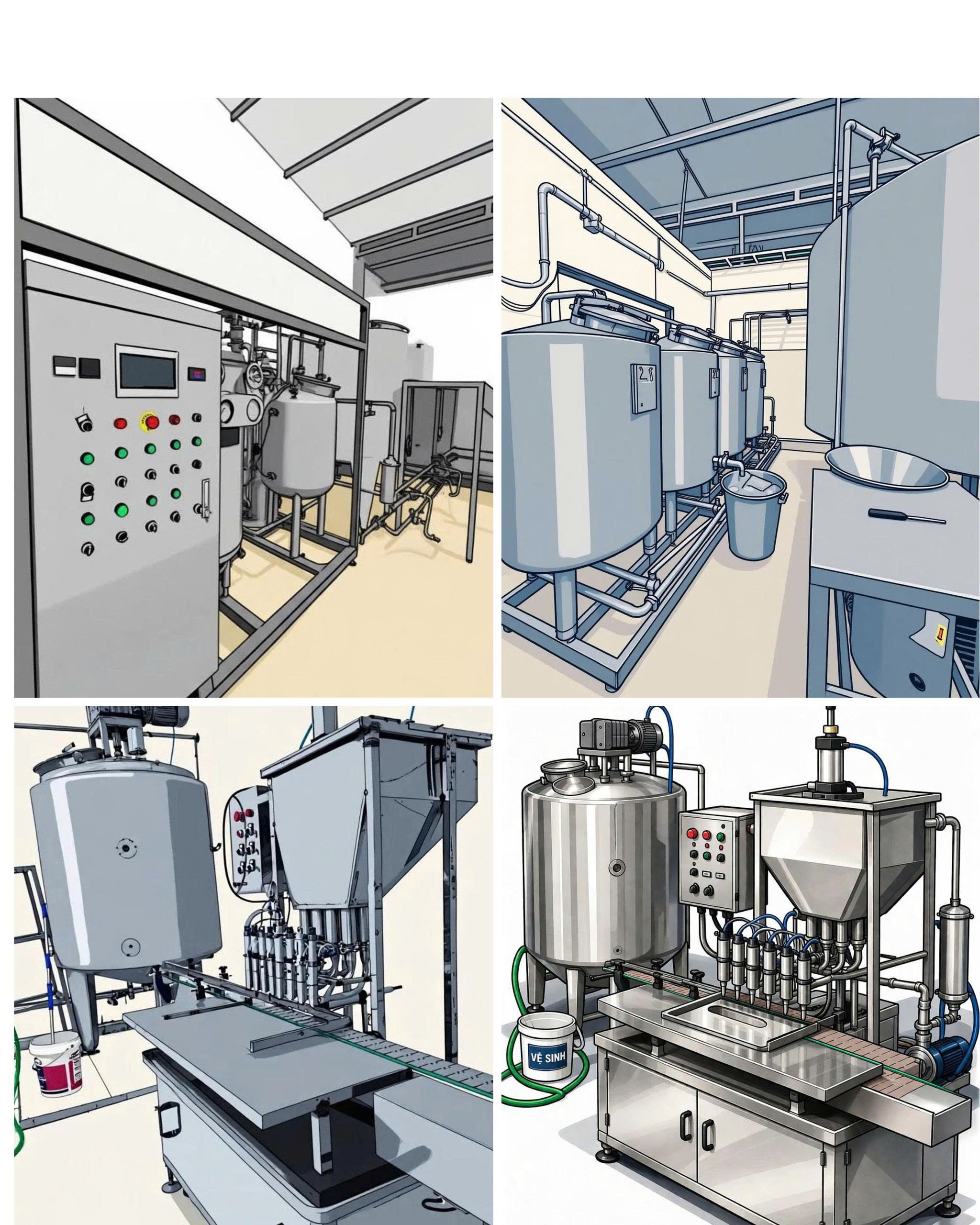 Dây chuyền sản xuất Bavimilk hiện đại